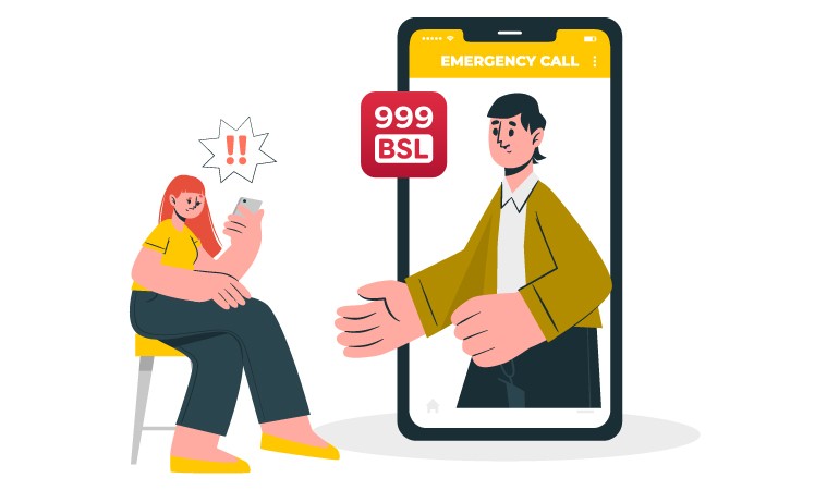 Sign language 999 BSL service