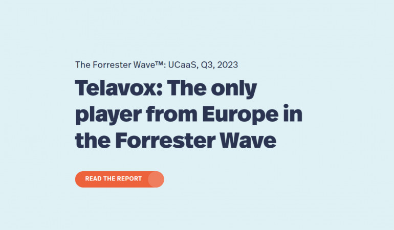 Telavox global top 12 - Forrester Wave Report 2023